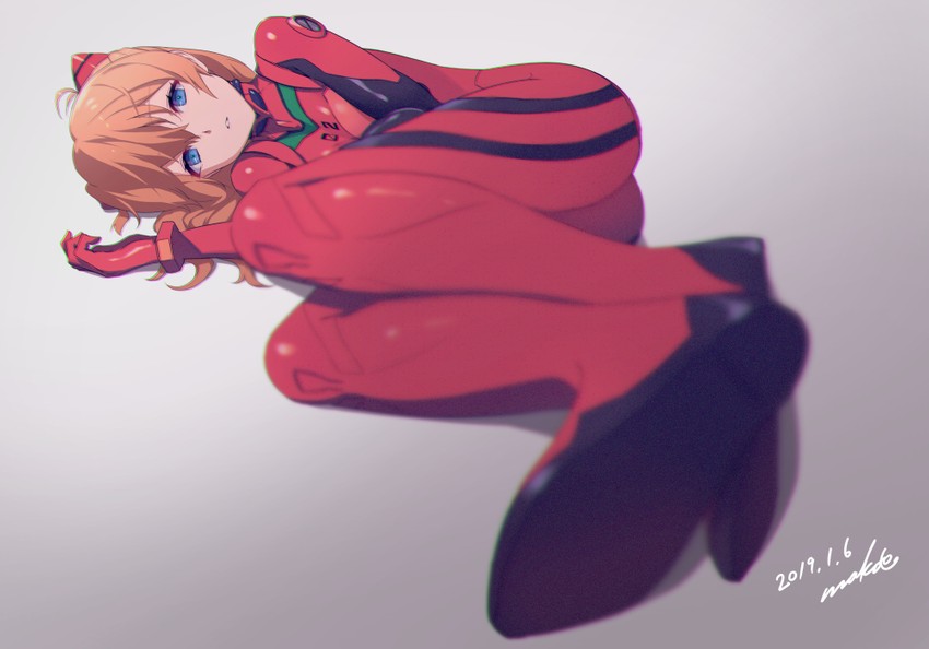 souryuu asuka langley (neon genesis evangelion) drawn by makoto_(bk69and7)