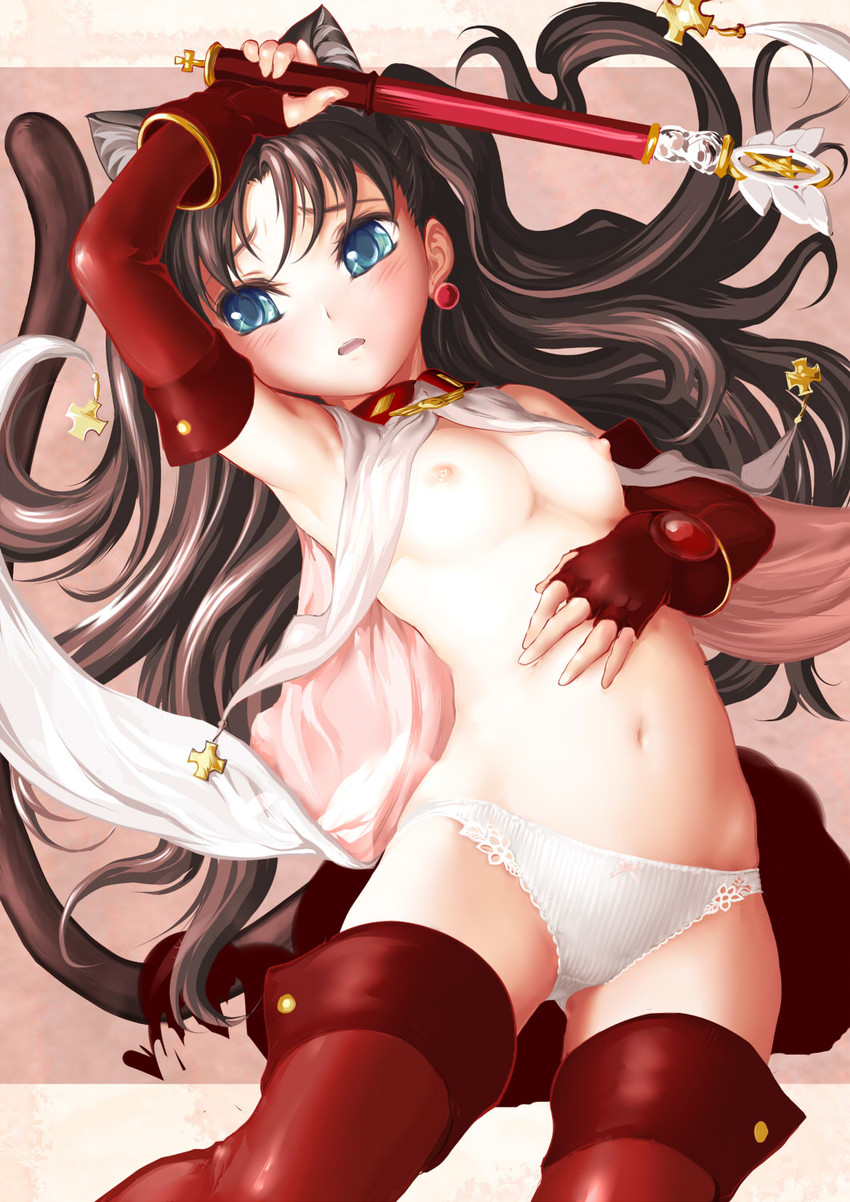 tohsaka rin, magical ruby, and kaleido ruby (fate and 1 more) drawn by yasu_sakana