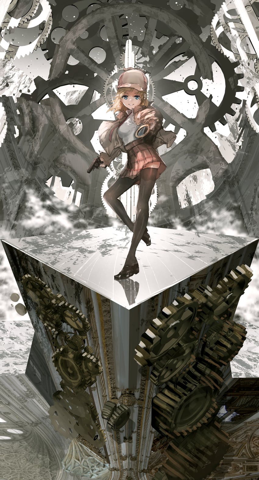 watson amelia (hololive and 1 more) drawn by advarcher
