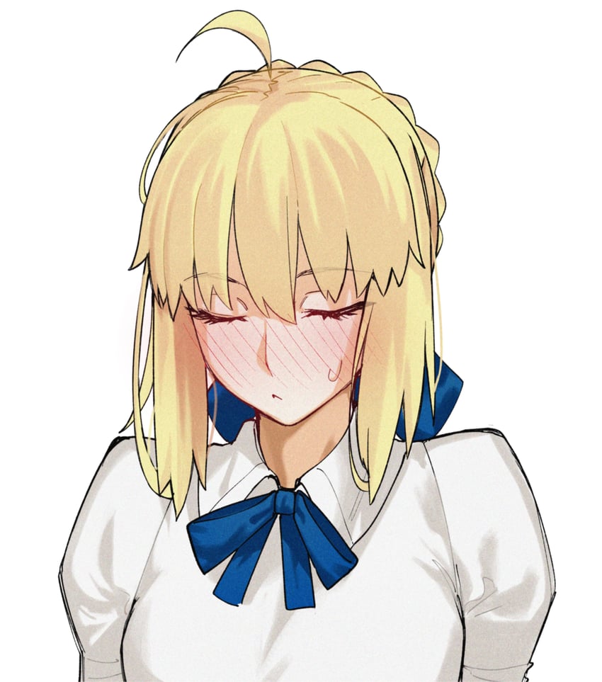 artoria pendragon and saber (fate and 2 more) drawn by kamisato_sora