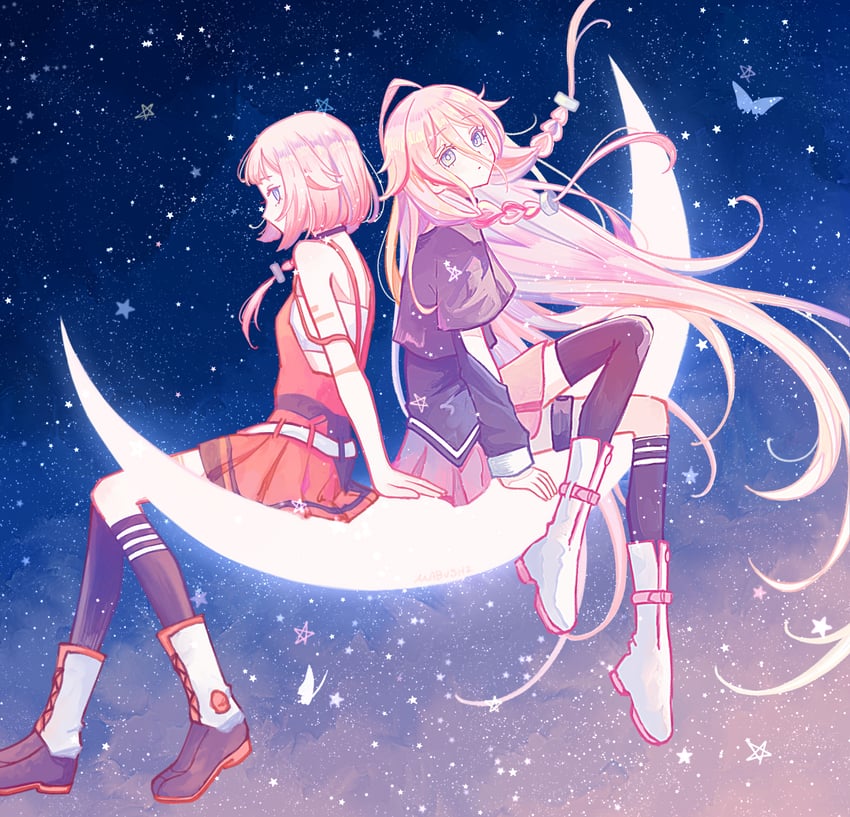 ia and one (vocaloid and 1 more) drawn by ivelovedsekaowa