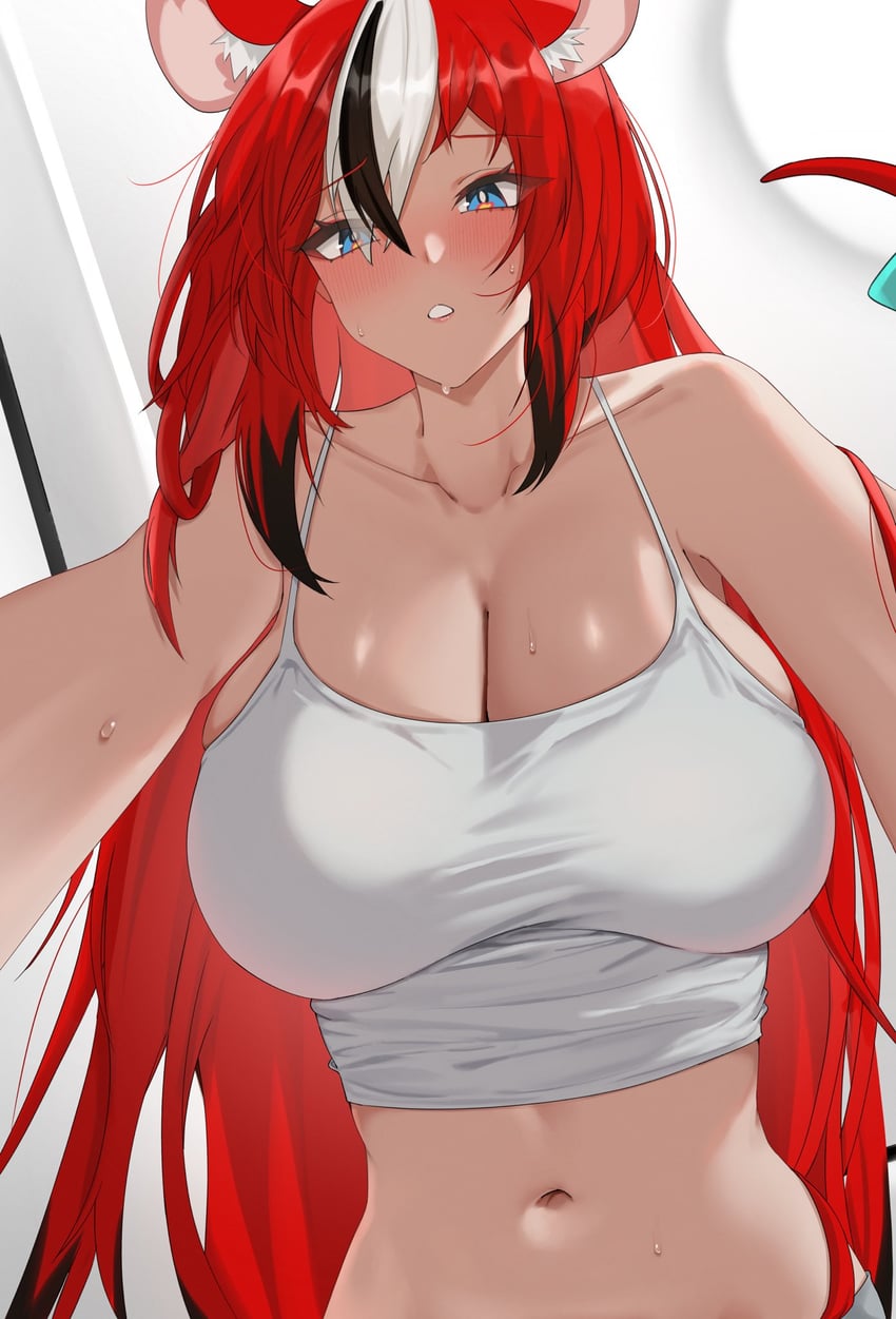hakos baelz (hololive and 1 more) drawn by yobi_(ybpac18)