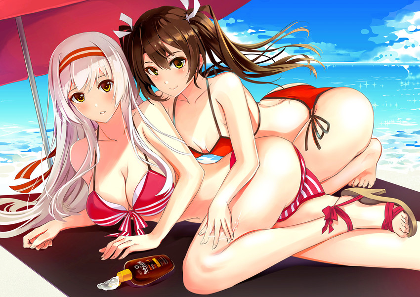 zuikaku, shoukaku, and shoukaku kai ni (kantai collection) drawn by nr_noir