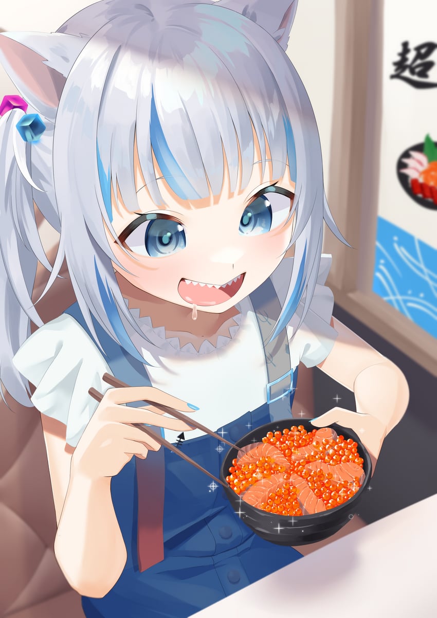 gawr gura (hololive and 1 more) drawn by komito_(komito5310)