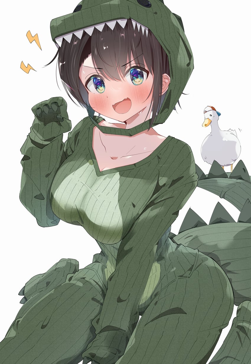 oozora subaru and subaru duck (hololive) drawn by kuno_(kc9s)