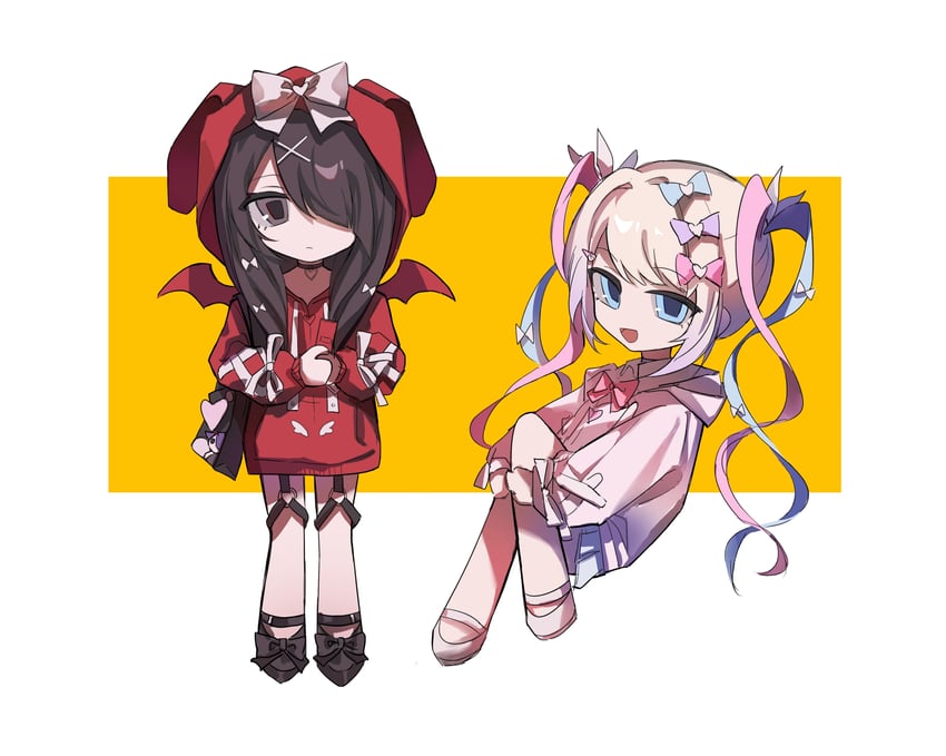 chouzetsusaikawa tenshi-chan and ame-chan (needy girl overdose) drawn by shenhuili