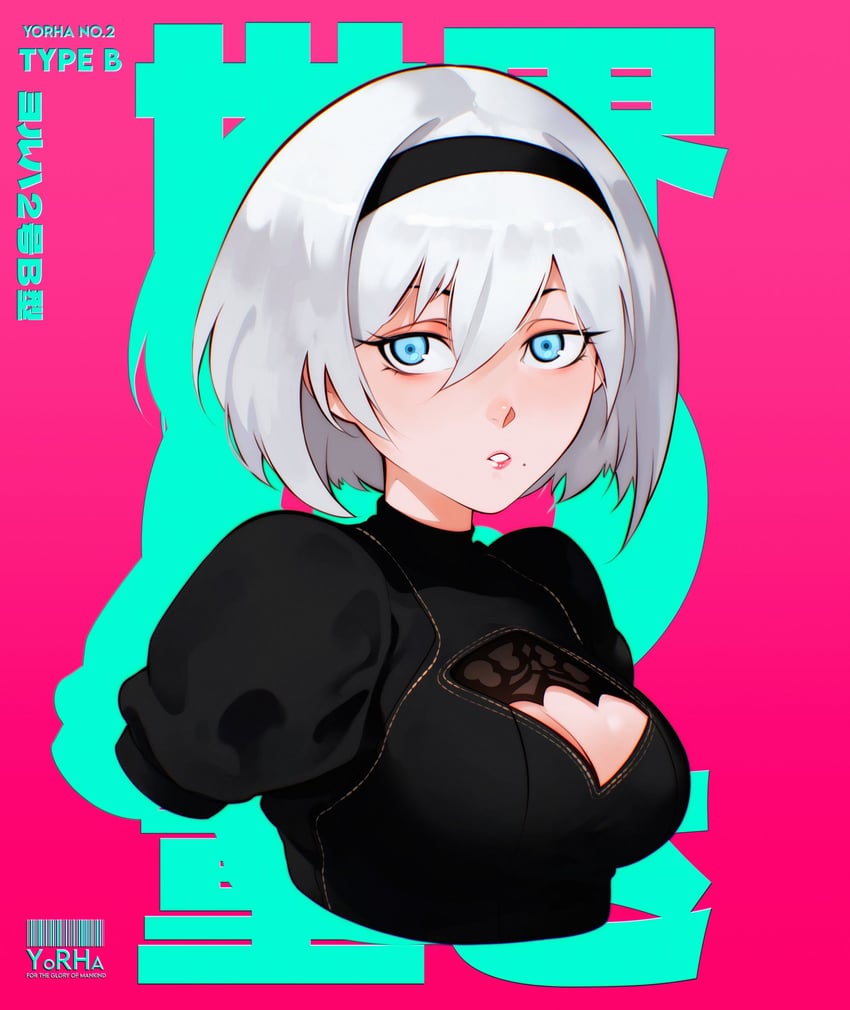 2b (nier and 1 more) drawn by cesar_art456