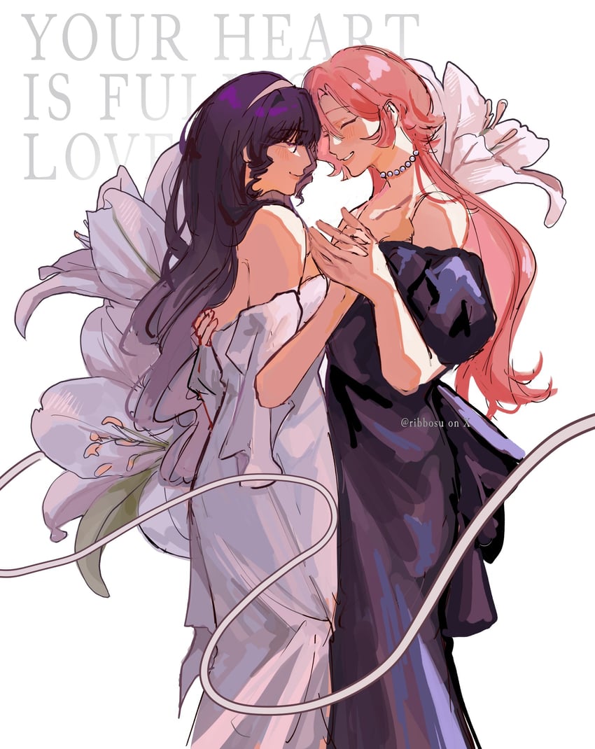 eva tsunaka and diana venecia (project: eden's garden) drawn by ribbosu