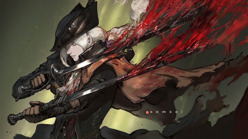 lady maria of the astral clocktower (bloodborne) drawn by david_semsei