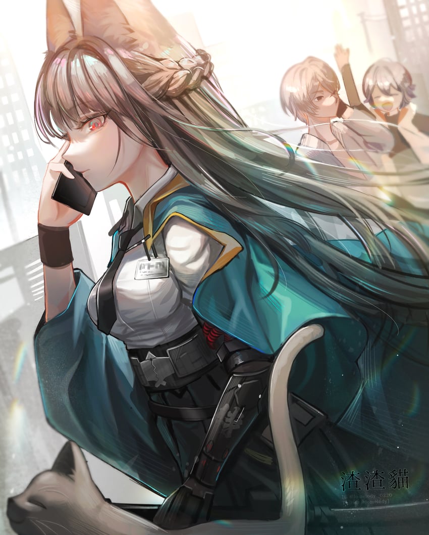hoshimi miyabi, belle, and wise (zenless zone zero) drawn by lomelody1