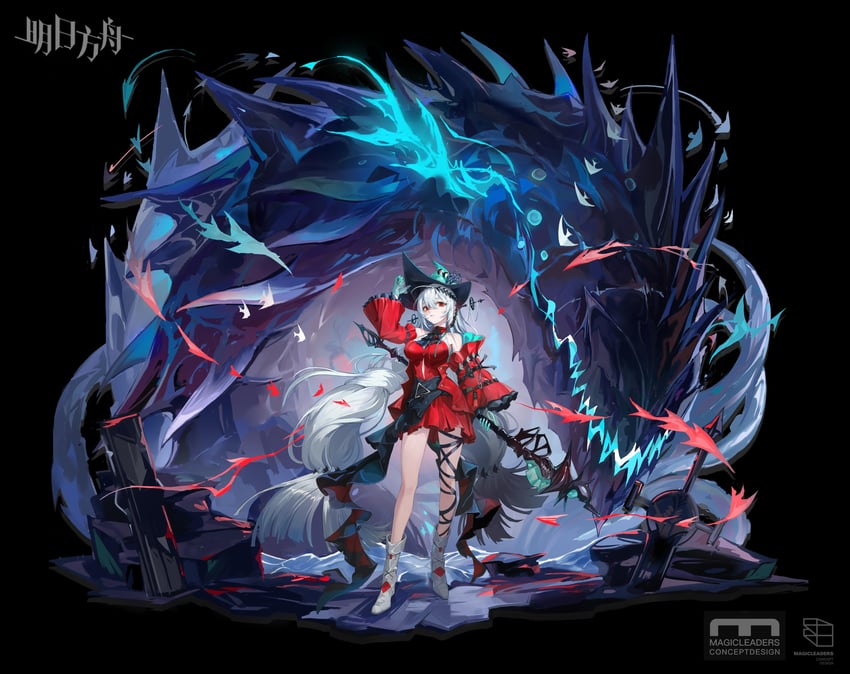 skadi and skadi the corrupting heart (arknights) drawn by gavin_xiaowen