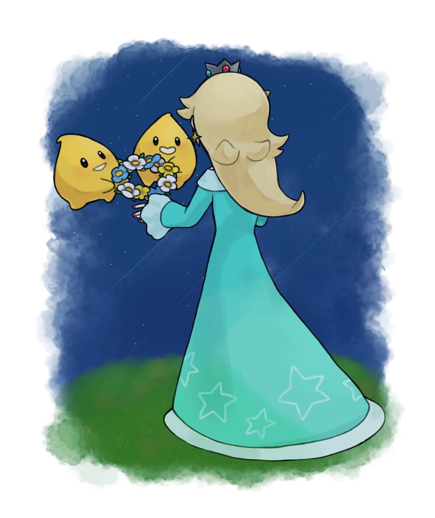 rosalina and luma (mario and 1 more) drawn by mimimi_(mimimim9999)
