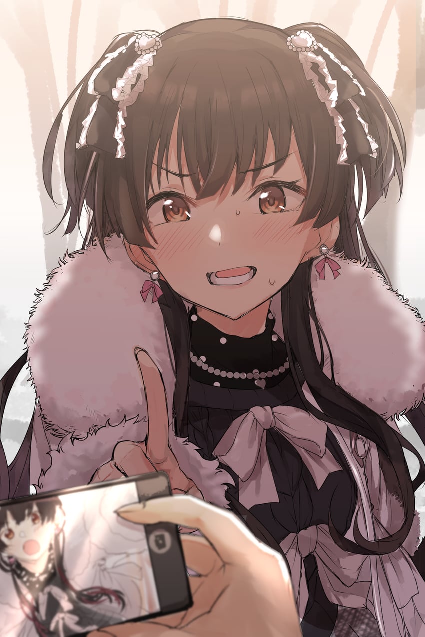 mayuzumi fuyuko (idolmaster and 1 more) drawn by hanetsuka