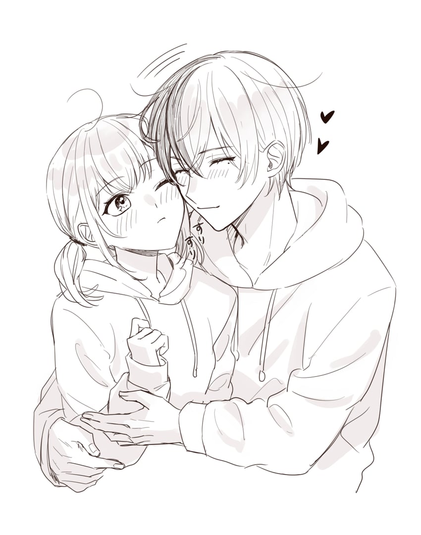 aoyagi touya and azusawa kohane (project sekai) drawn by hizaki_sui