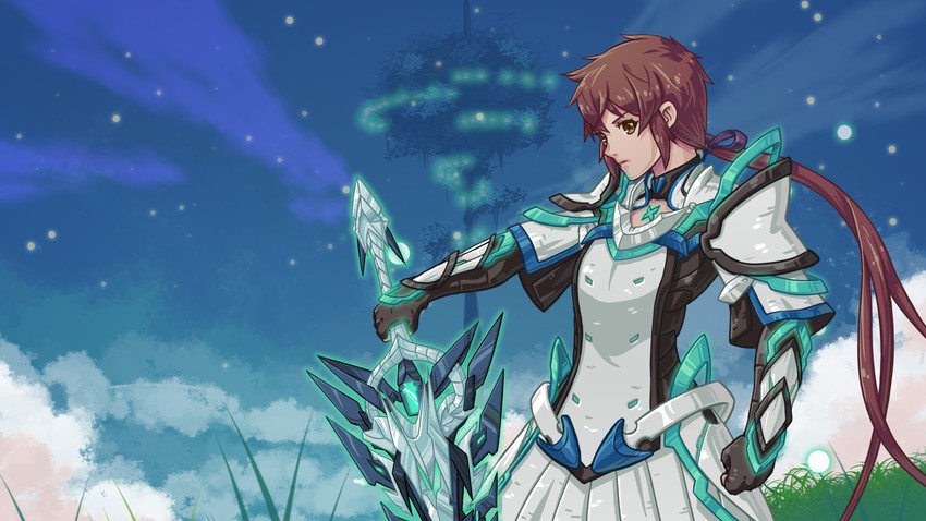 lora (xenoblade chronicles and 2 more) drawn by aruveinx