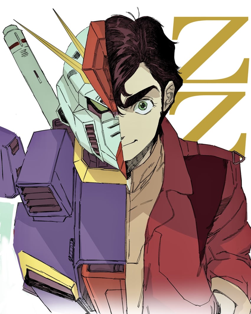 judau ashta and zz gundam (gundam and 1 more) drawn by baegopayohungry