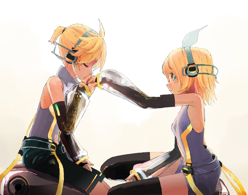 kagamine rin and kagamine len (vocaloid) drawn by d_futagosaikyou