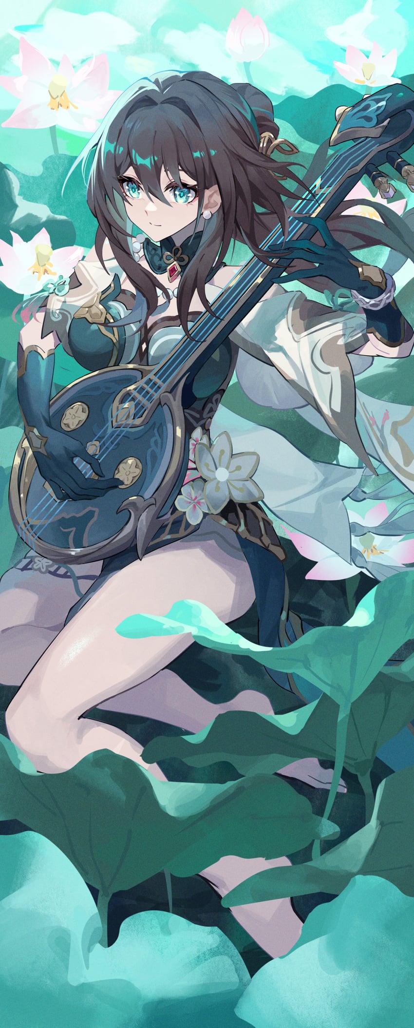 ruan mei (honkai and 1 more) drawn by xinliu_asato