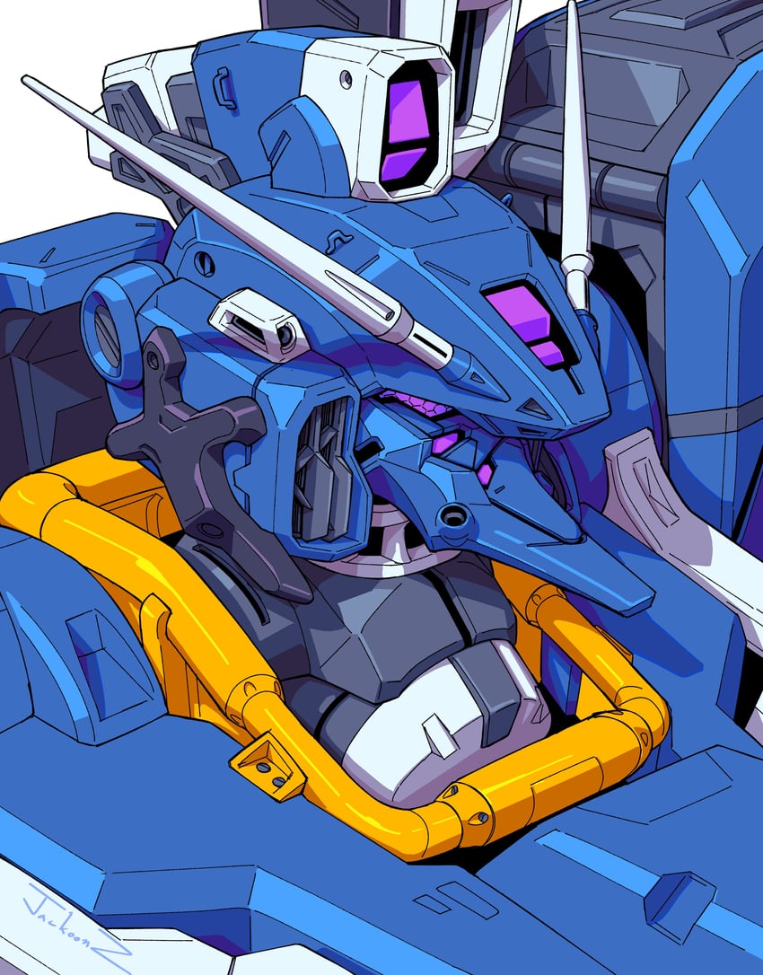 gundam mk v (gundam and 2 more) drawn by jackoonz