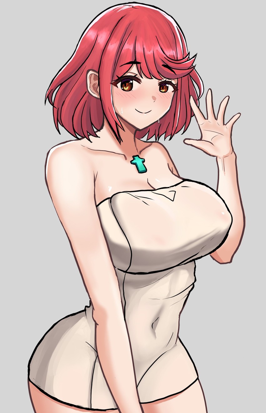 pyra (xenoblade chronicles and 1 more) drawn by desspie