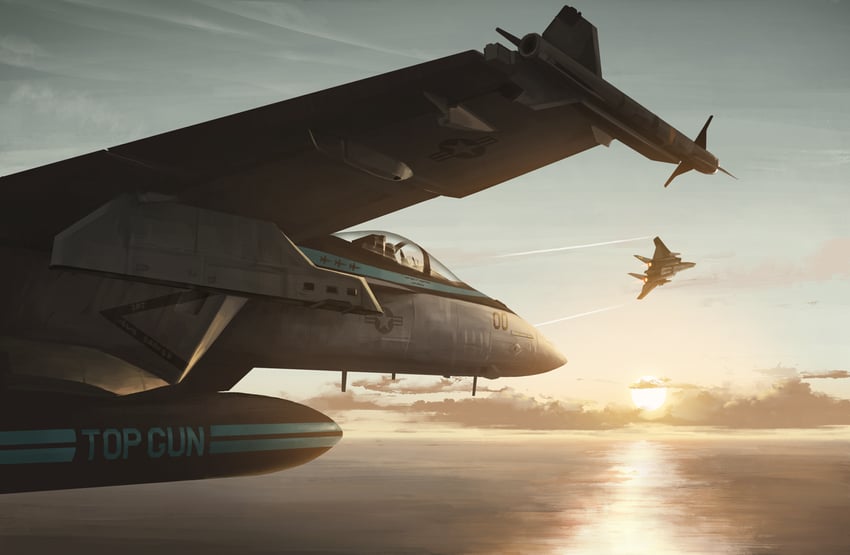 top gun and 1 more drawn by tom-neko_(zamudo_akiyuki)