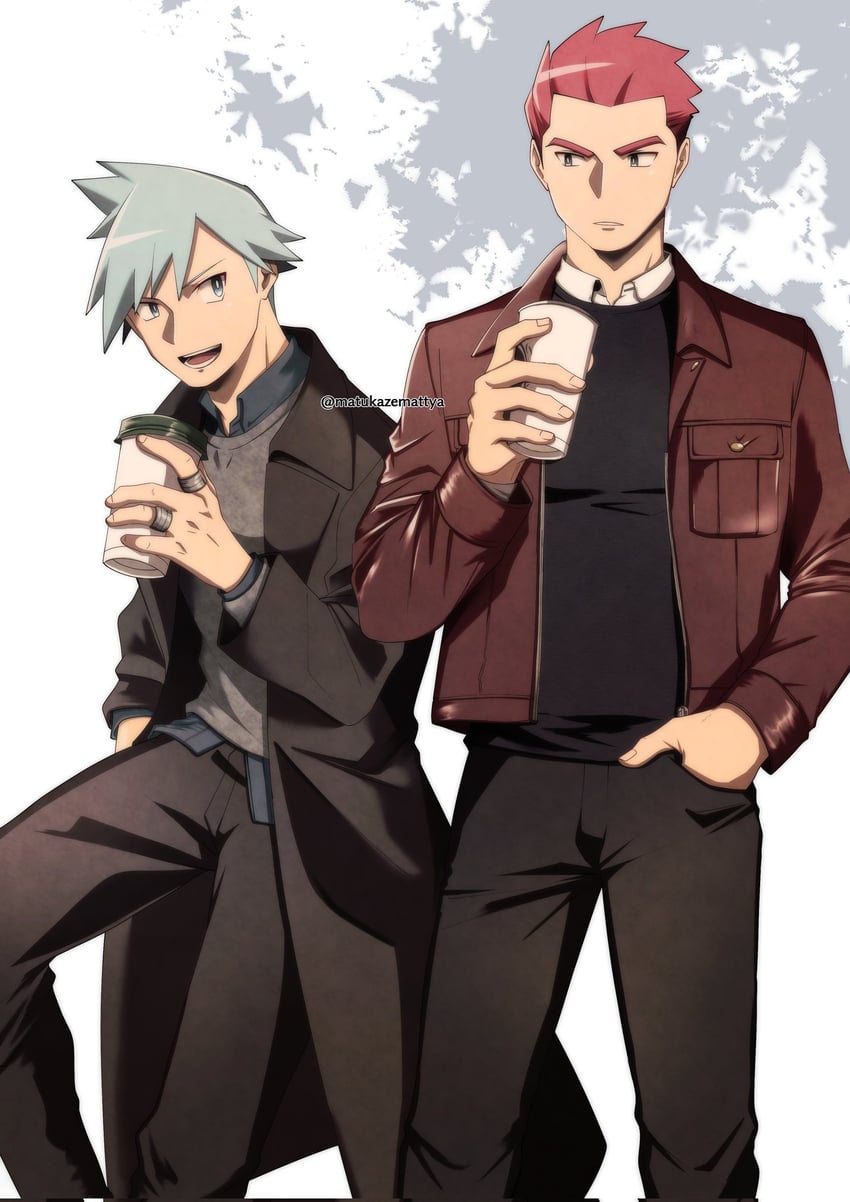 steven stone and lance (pokemon and 2 more) drawn by matsukaze_mattya