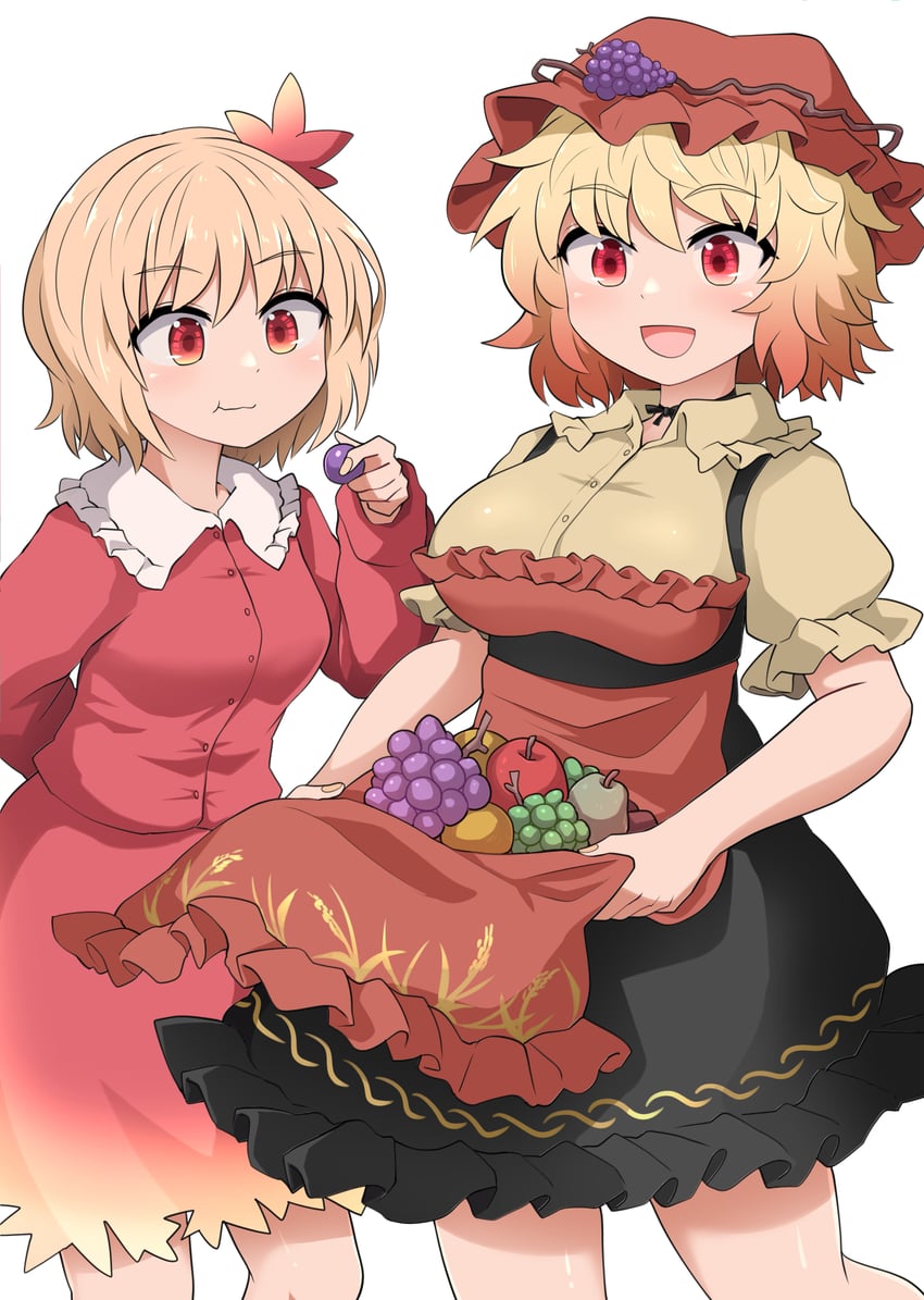 aki minoriko and aki shizuha (touhou) drawn by chups