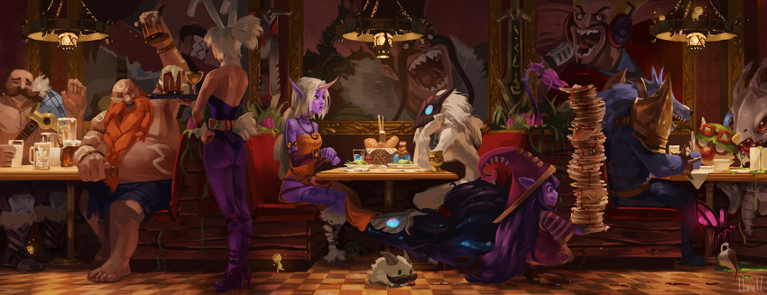 lulu, soraka, kindred, lamb, riven, and 12 more (league of legends) drawn by hozure and meep