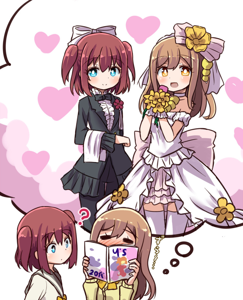 hoshizora rin, koizumi hanayo, kunikida hanamaru, and kurosawa ruby (love live! and 2 more) drawn by shipii_(jigglypuff)