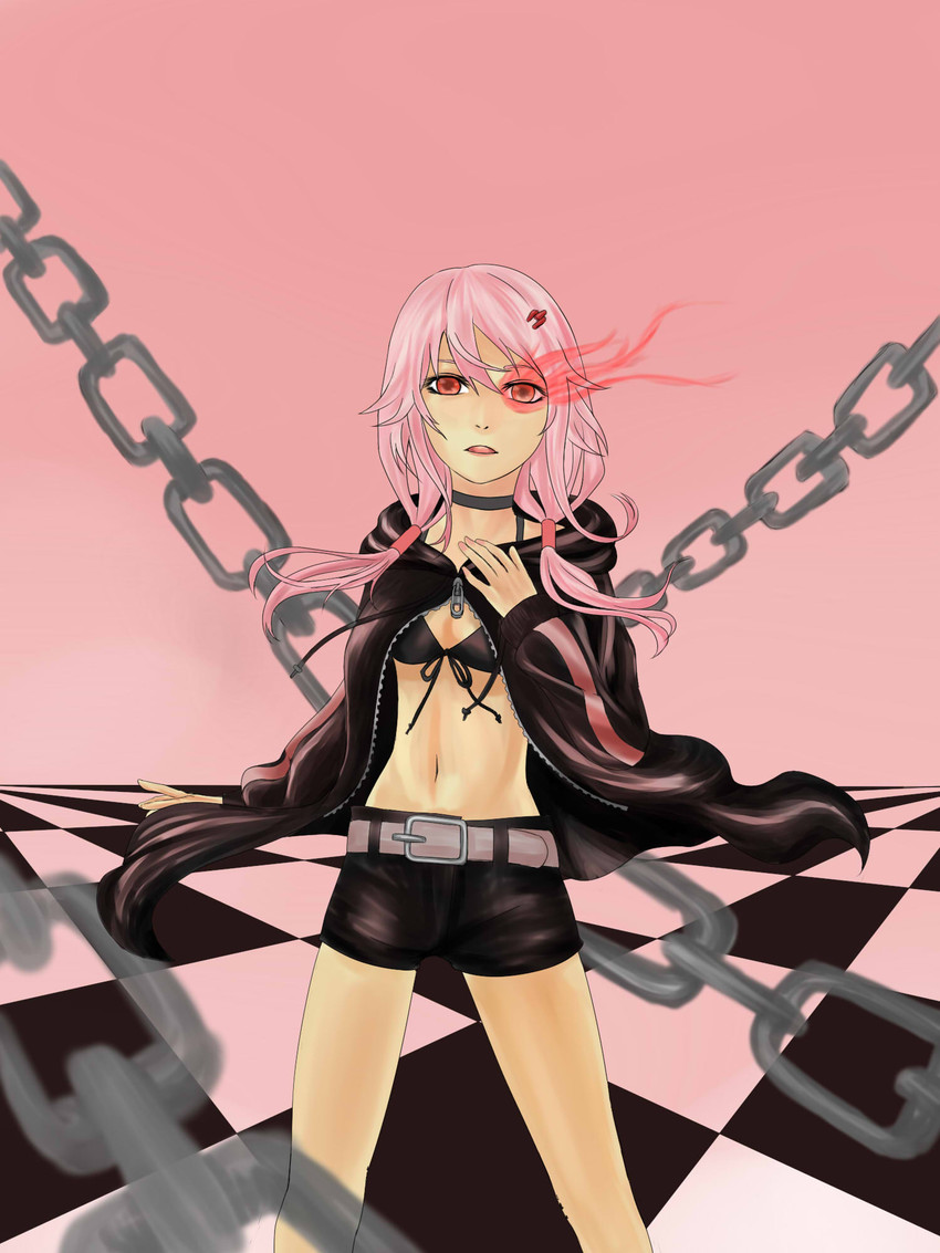 black rock shooter and yuzuriha inori (black rock shooter and 1 more) drawn by nao_(uni0)