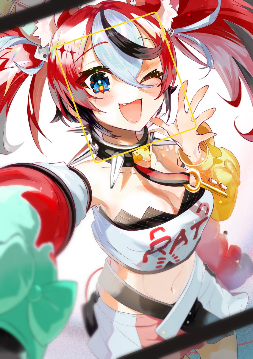 hakos baelz (hololive and 1 more) drawn by iris_(tb33064667)