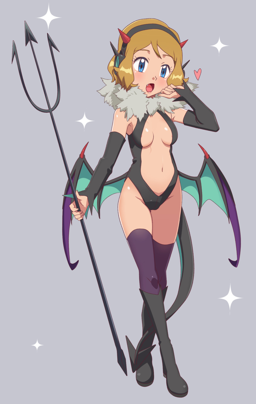 serena and noivern (pokemon and 1 more) drawn by gazing_eye