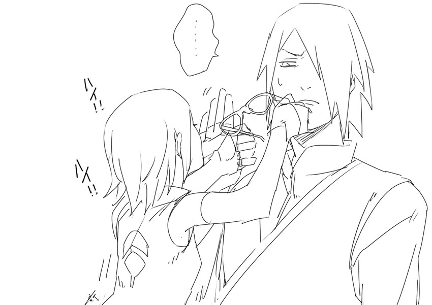 uchiha sasuke and uchiha sarada (naruto and 1 more) drawn by zifletts