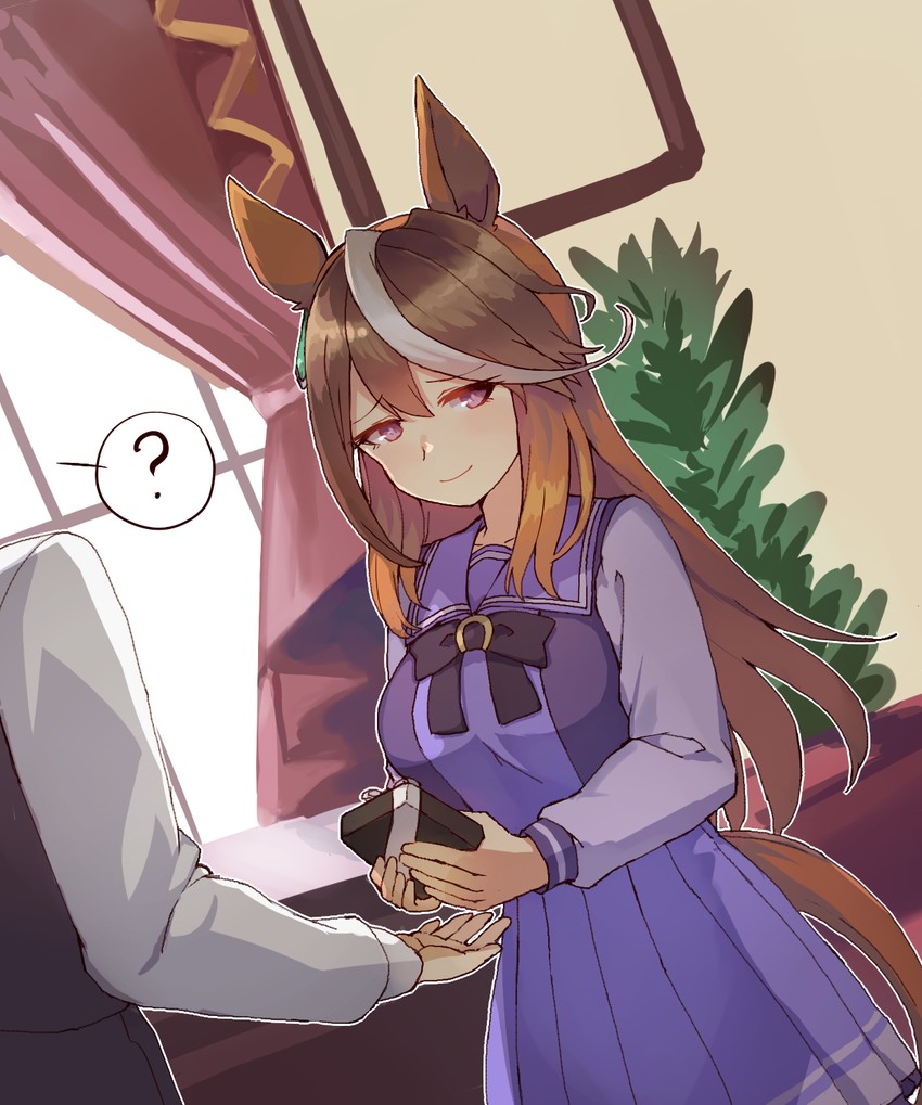trainer and symboli rudolf (umamusume) drawn by kusanagi_kaoru