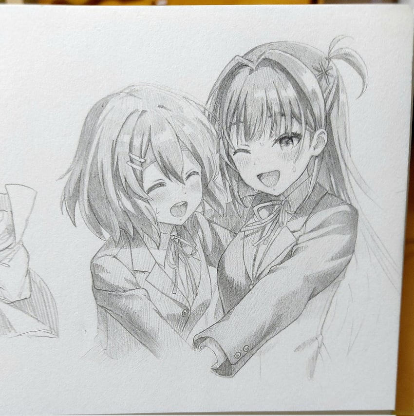 hirasawa yui and komiyama ai (k-on! and 1 more) drawn by uc_amang