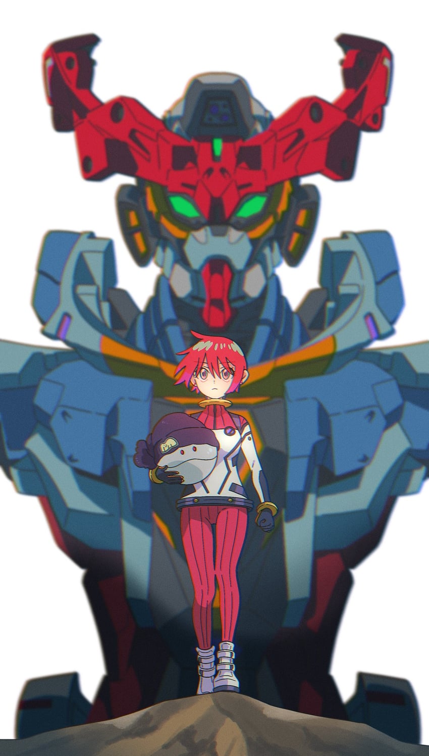amate yuzuriha, haro, and gquuuuuux (gundam and 2 more) drawn by dou_(mame_eee)