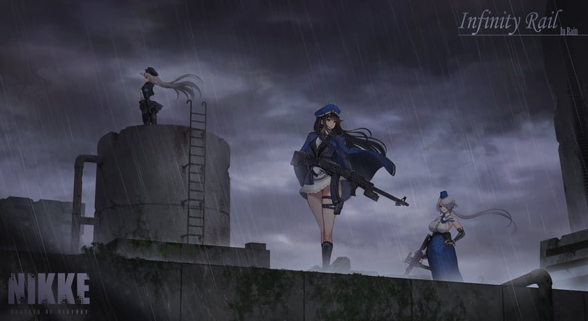 brid, diesel, and soline (goddess of victory: nikke) drawn by toriseru_(rare_stone)