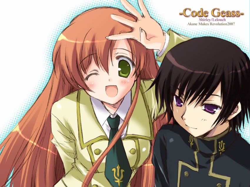 lelouch vi britannia and shirley fenette (code geass) drawn by ikegami_akane