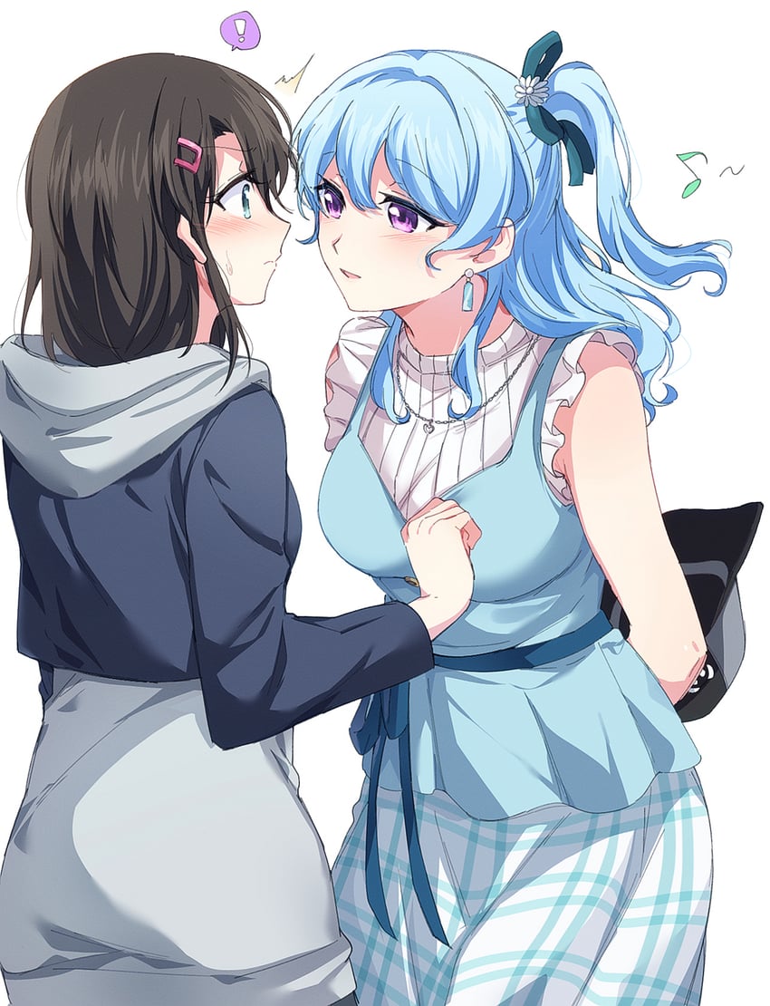 okusawa misaki and matsubara kanon (bang dream!) drawn by opi