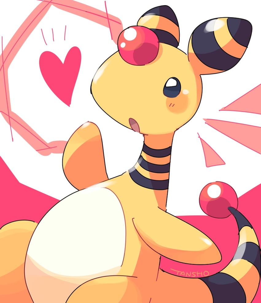 ampharos (pokemon) drawn by tansho