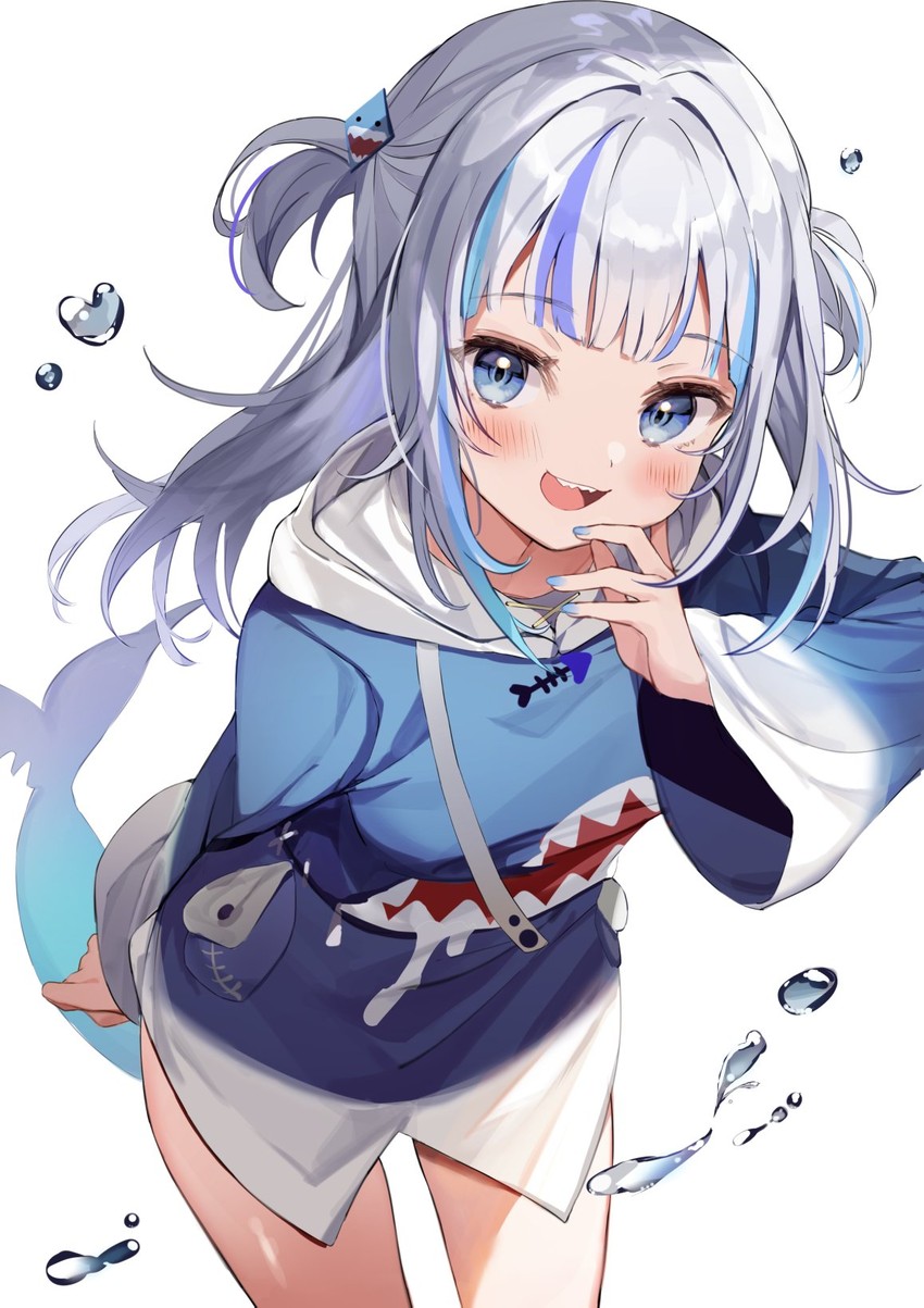 gawr gura (hololive and 1 more) drawn by kanda_done