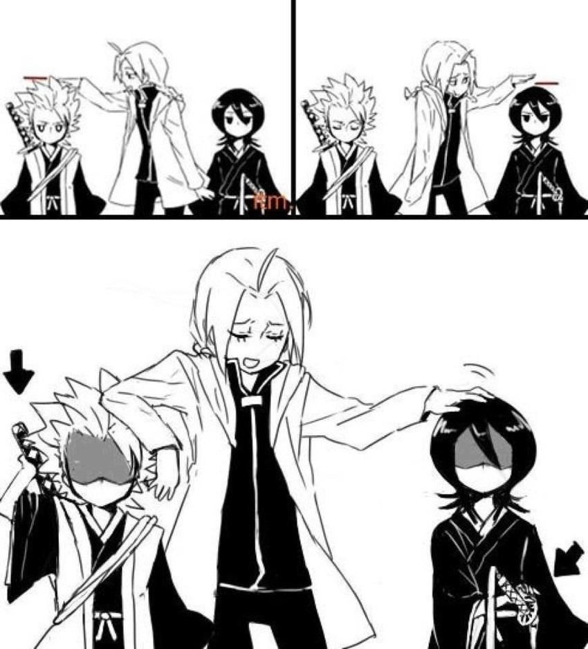 kuchiki rukia, edward elric, hitsugaya toushirou, and paku romi (bleach and 1 more)
