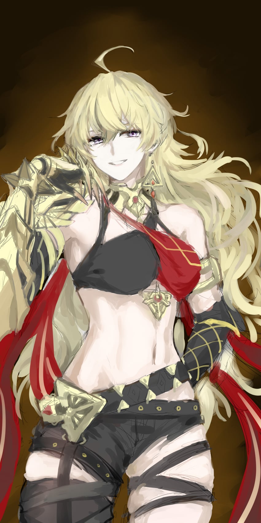 yang xiao long and dehya (genshin impact and 1 more) drawn by tl_(xdd)