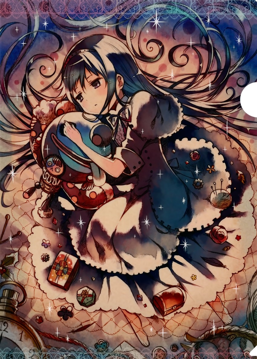 akemi homura (mahou shoujo madoka magica and 1 more) drawn by hanokage