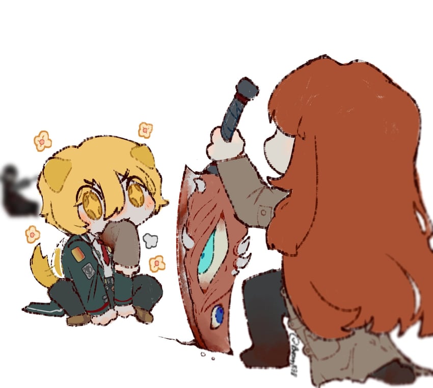don quixote, binah, and kali (project moon and 2 more) drawn by boun578