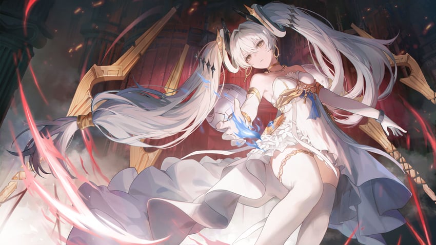 luna and luna: laurel (punishing: gray raven) drawn by mada_(shizhou)