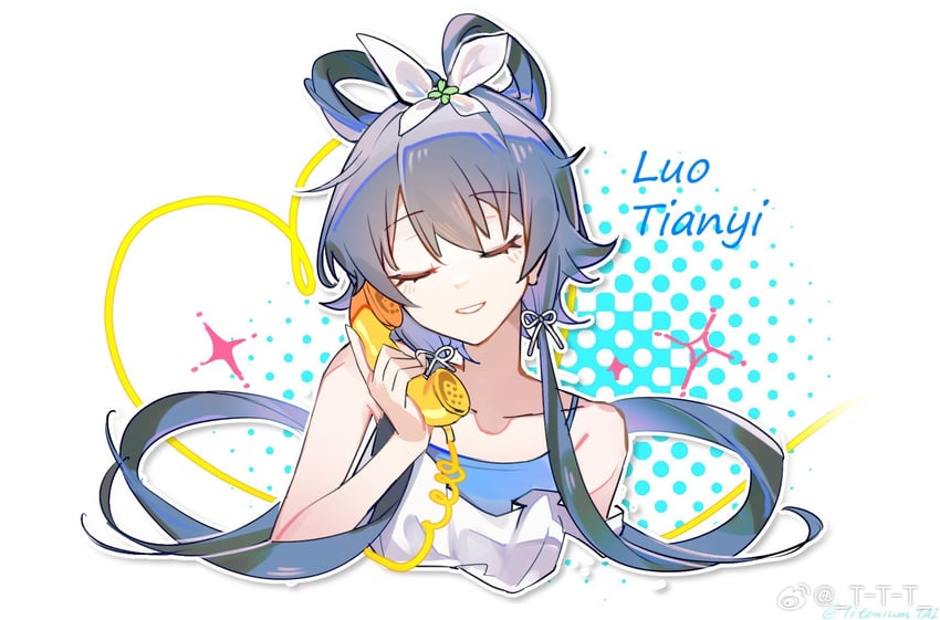 luo tianyi (vocaloid and 1 more) drawn by titaniumtai