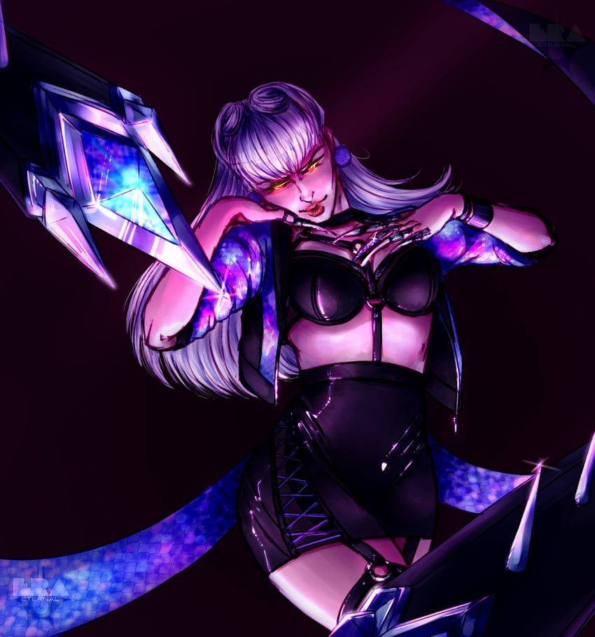 evelynn and k/da all out evelynn (league of legends) drawn by era-eternal