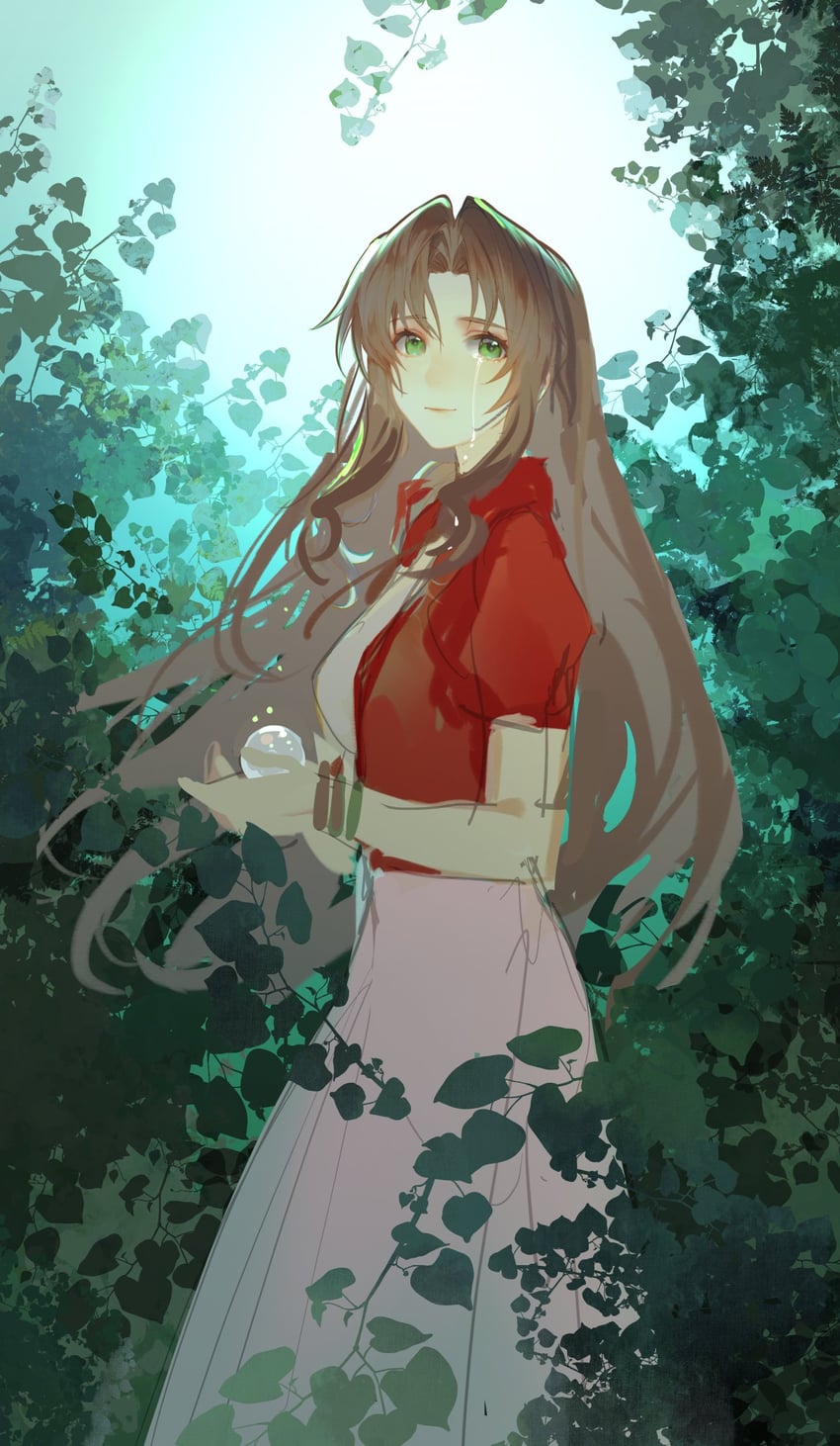 aerith gainsborough (final fantasy and 3 more) drawn by xianyu314