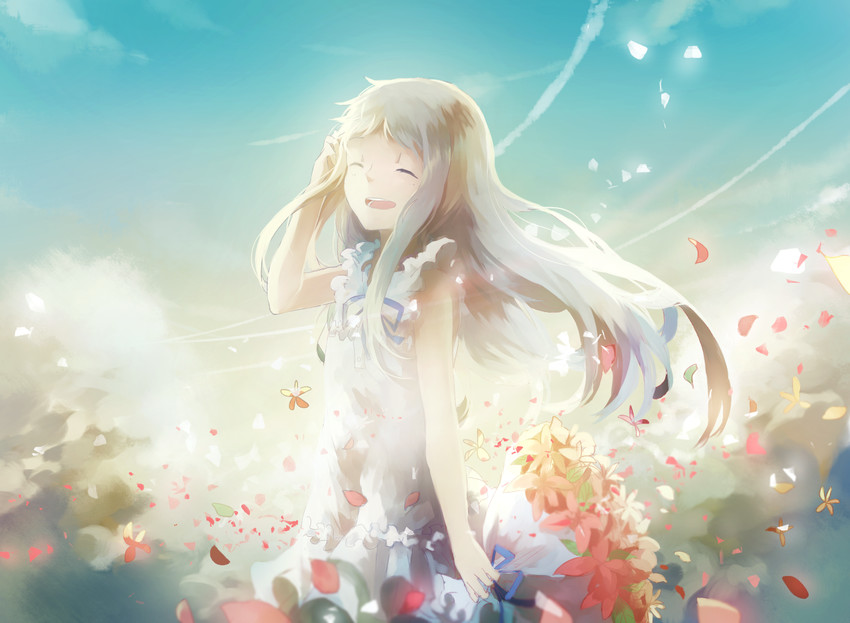 honma meiko (ano hi mita hana no namae wo bokutachi wa mada shiranai.) drawn by domik